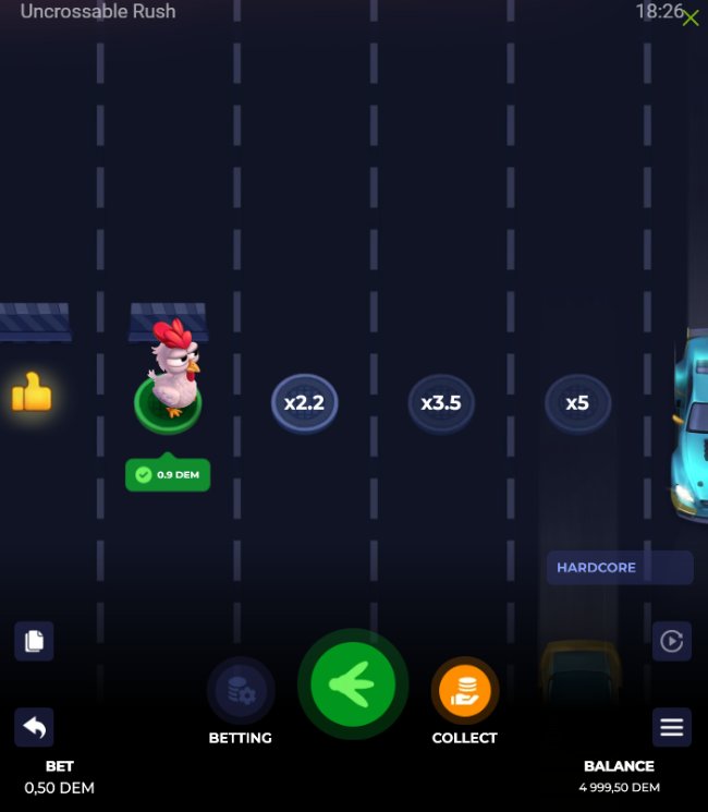 Uncrossable rush, uncrossable rush slot